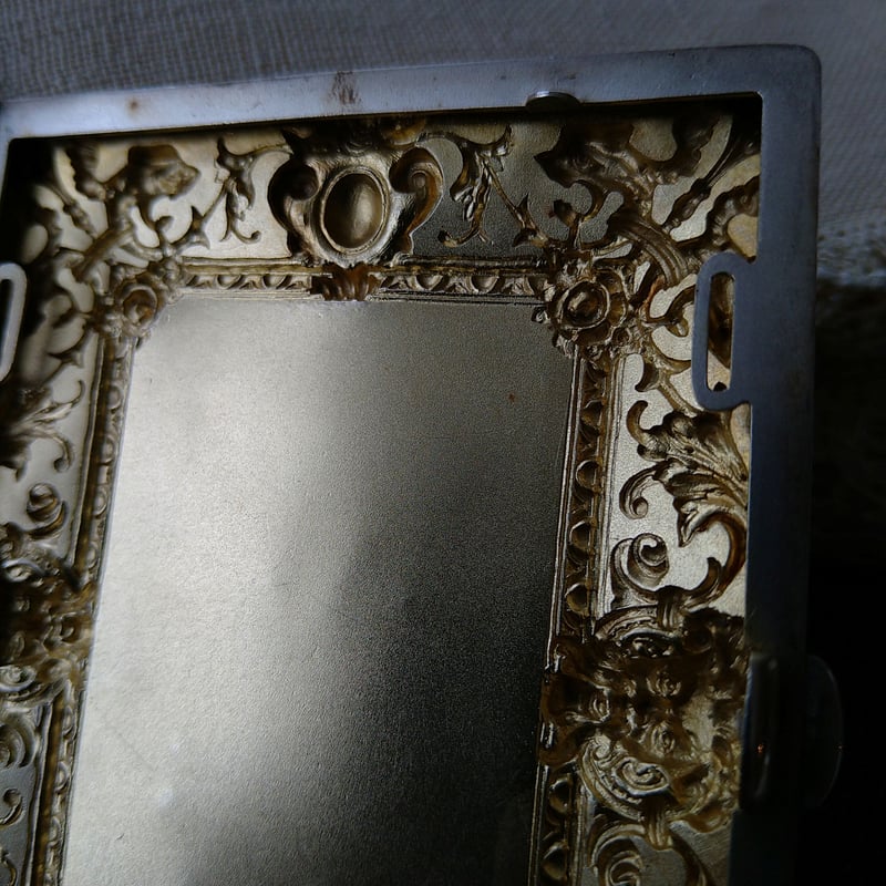 水辺のフェアリーのシガレットケース約9㎝×7㎝スターリングシルバーは