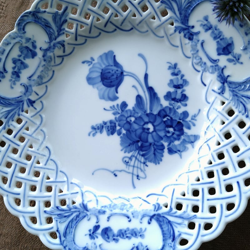 1975~1979年のRoyalCopenhagenブルーフラワーのオープンワーク 1975~1979年のRoyalCopenhagenブルーフラワーのオープンワーク