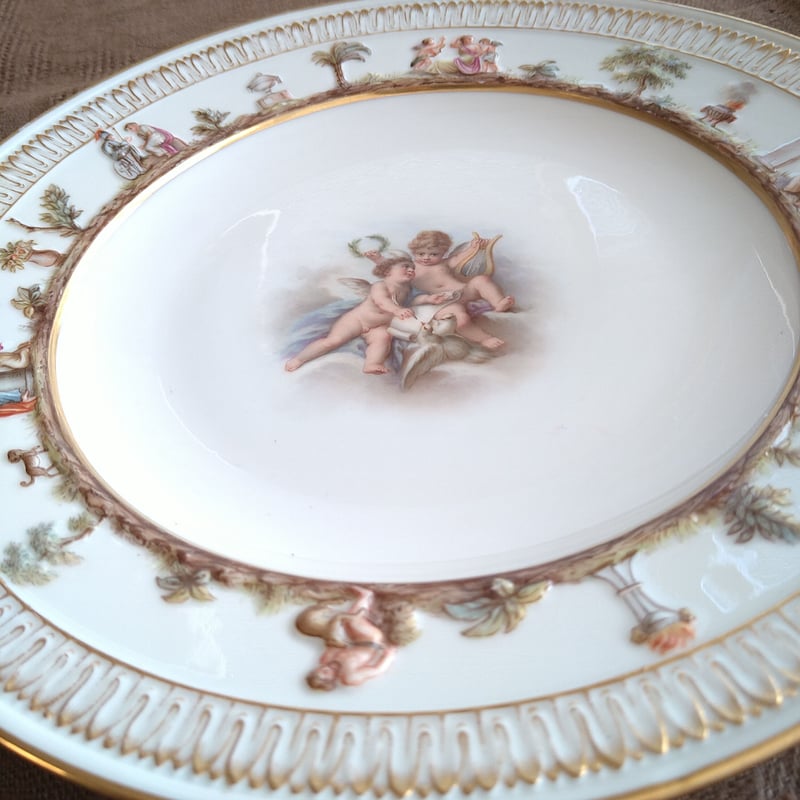 専用イタリア　カボディモンテ窯　レース磁器人形　トコサ　東さ7-0831⭐︎2F イタリア カボディモンテ窯 レース磁器人形 トコサ 東さ7-0831⭐︎2F