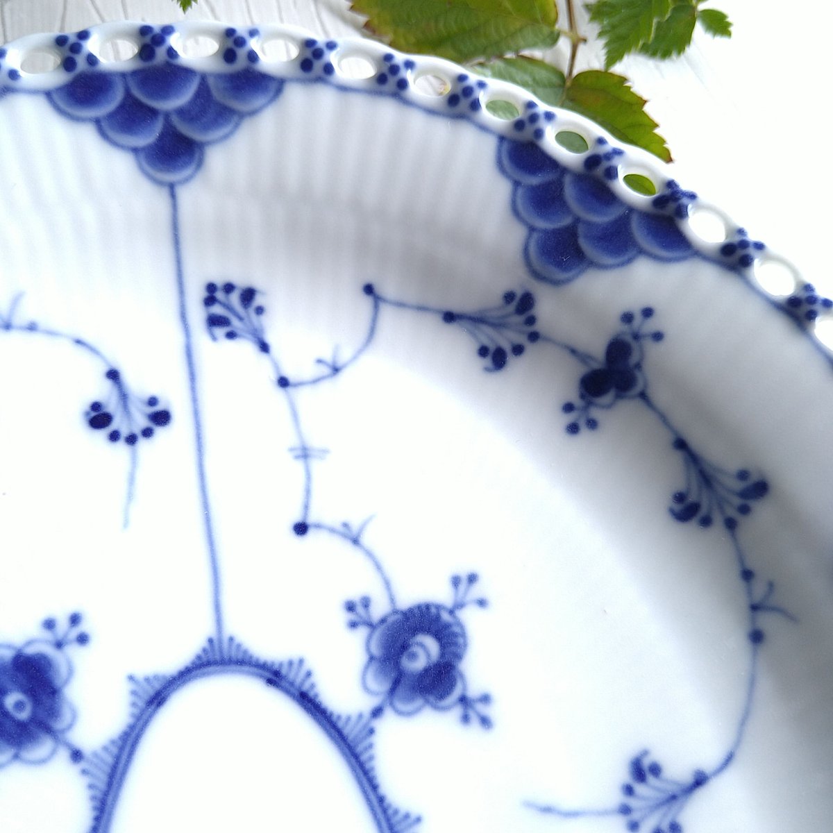 ロイヤルコペンハーゲンフルレースケーキプレート1870-90年製6枚