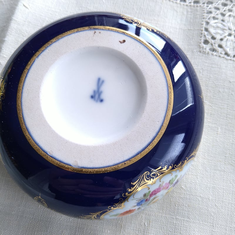 Meissen（マイセン 1825～1924 コバルト金彩　プレート　26.5㎝120