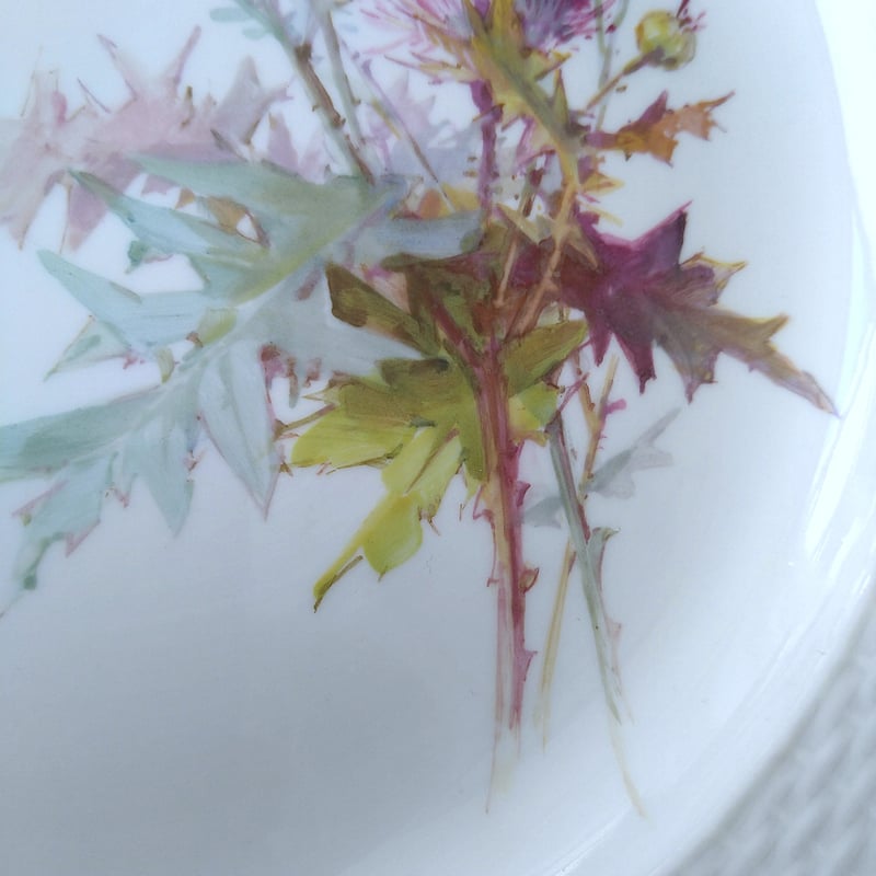 【古マイセン】印象主義 自然主義／皿 プレート「花と蝶 」④ 古マイセン】印象主義 自然主義／皿 プレート「花と蝶 」④ ☆お取置き【