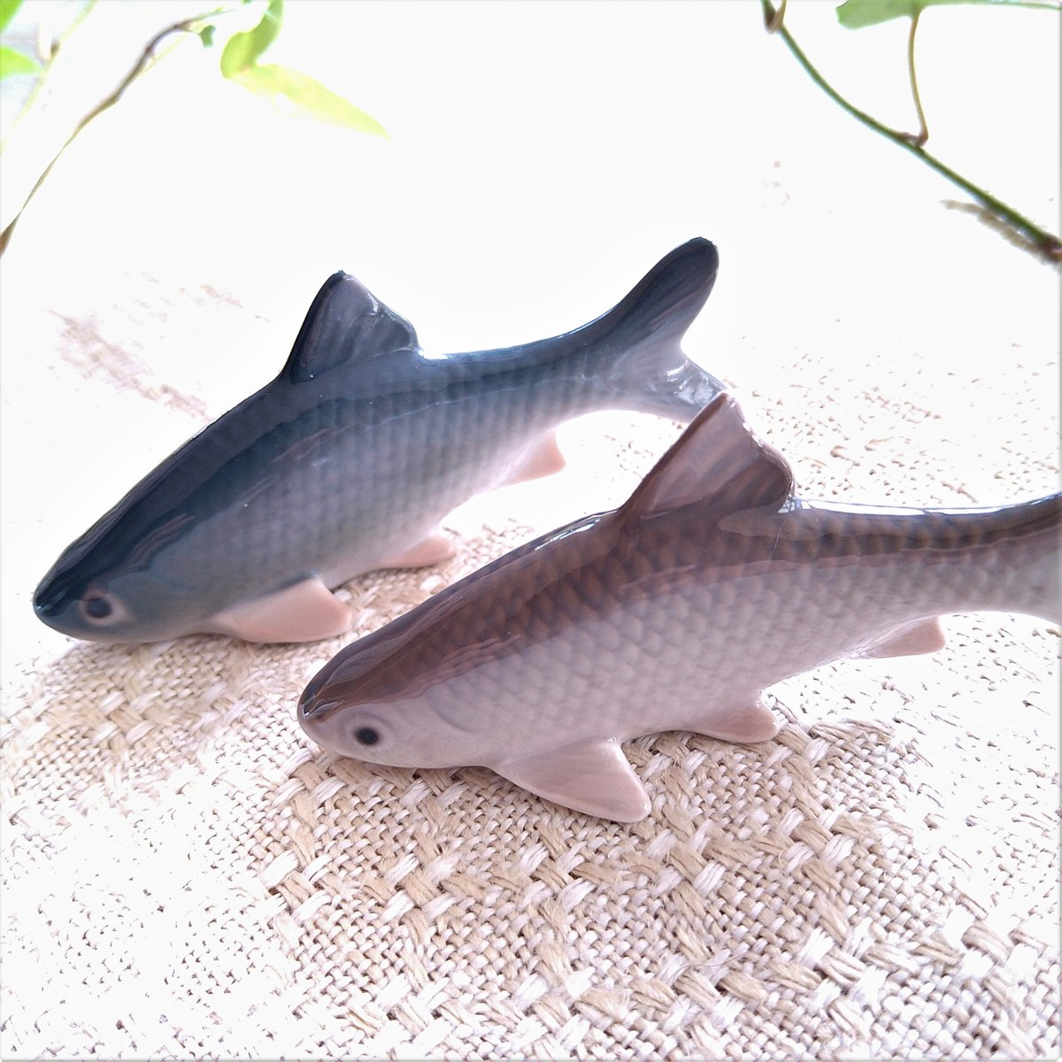 美品★Bing & Grondahl 社「Crab & Fish 」 BingGrondahビングオーグレンダールの魚/Fish figure8.5cmL