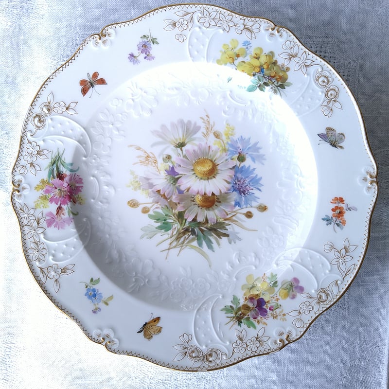 Meissen1860～1880年NeuMarseilleReliefノイマルセイユレリーフ自...