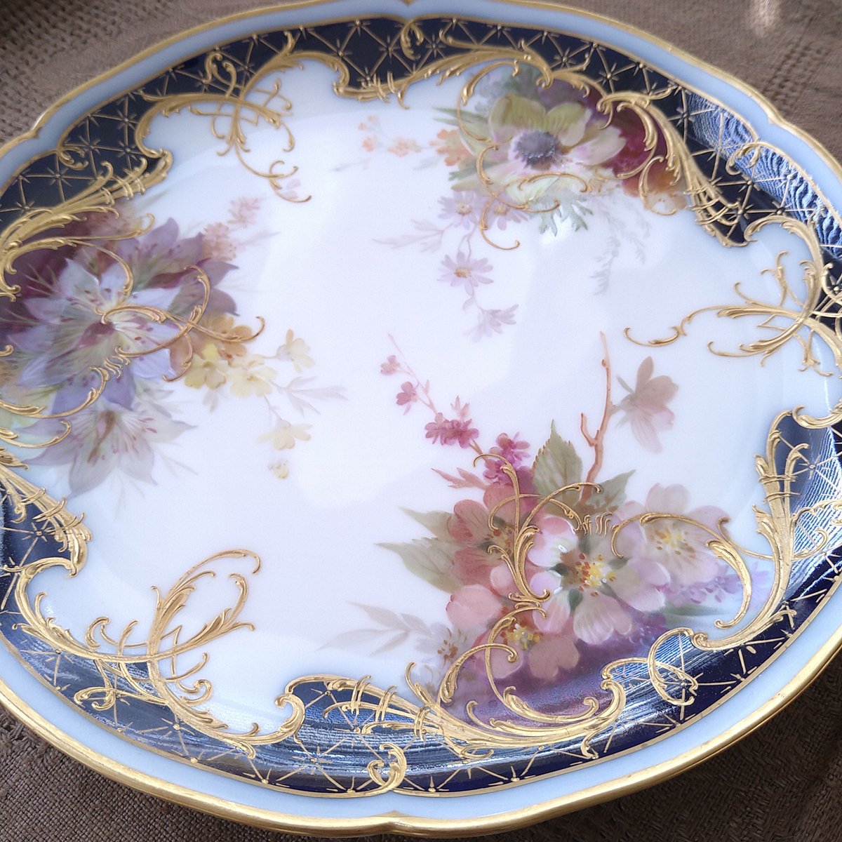 1912年KPMベルリンのソフトペインティングの花々とコバルト 1912年KPMベルリンのソフトペインティングの花々とコバルト