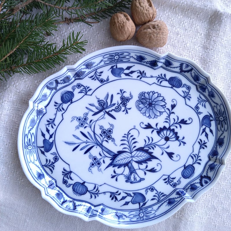 未使用、１級品、マイセン、ブルーオニオンプレート２０㎝、４枚です。 ☆マイセン☆ブルーオニオン☆プレート20㎝☆新品未使用☆一級品