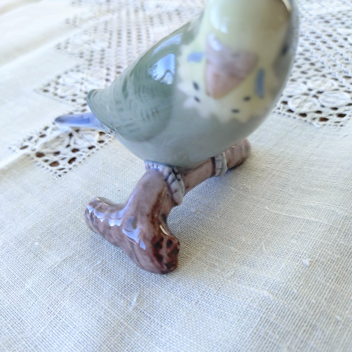 サントノーレ ビングオーグレンダール置物セキセイインコ 陶器