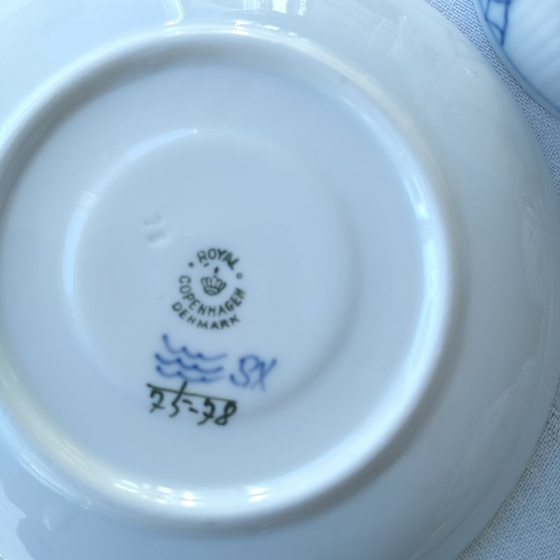 1961年1962年のRoyalCopenhagenロイヤルコペンハーゲンブルー