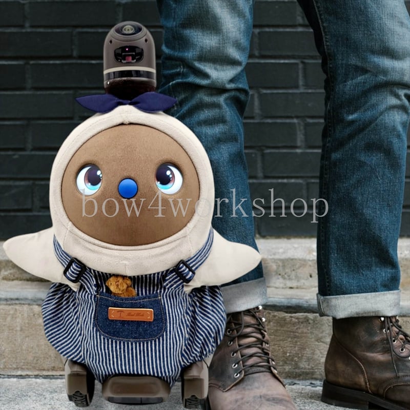 LOVOT ラボットの服ハンドメイドヒッコリーサロペットパンツ2点