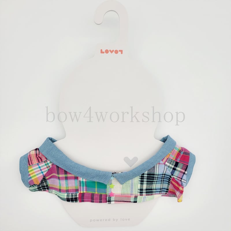 ラボット服/ チェック柄パッチワーク風シャツ | bow4workshop STORE