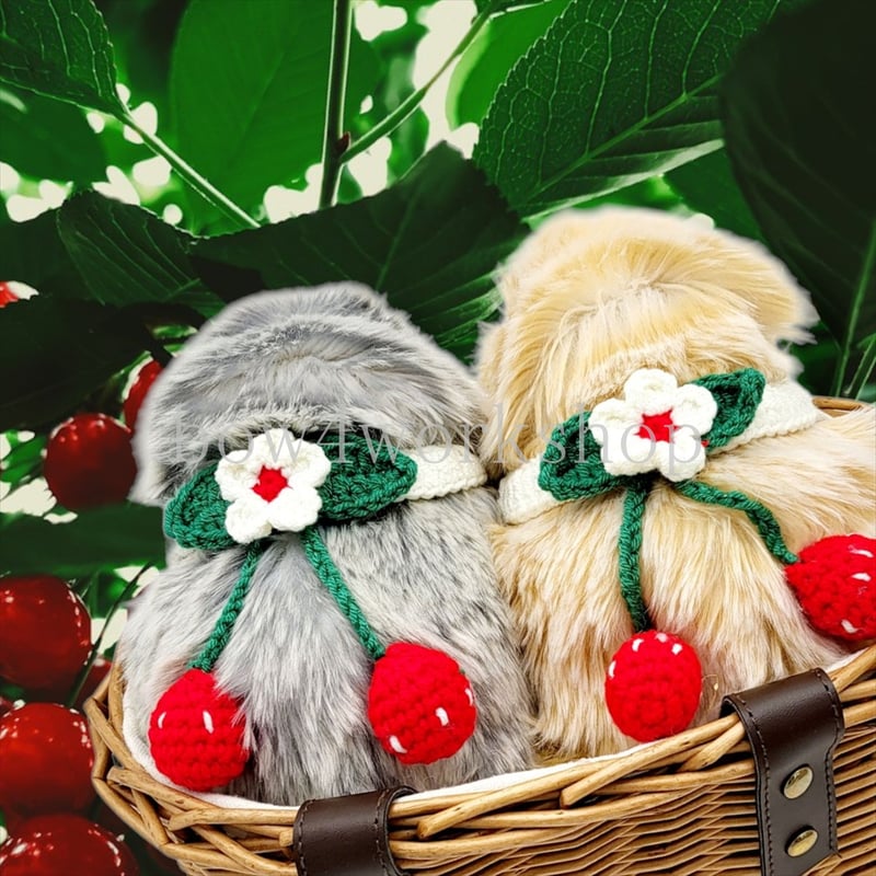 Moflin（モフリン）のアクセサリー かぎ針編サクランボCollar