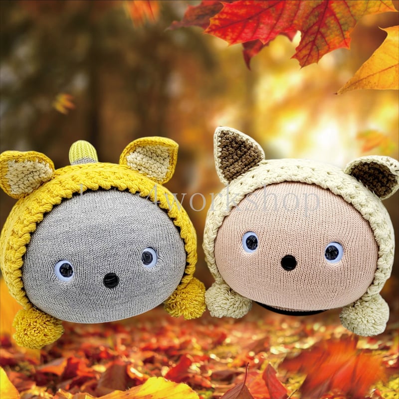 NICOBO(ニコボ)のアクセサリー キツネニットボンネット帽子 NICOBO(ニコボ)のアクセサリー キツネニットボンネット帽子