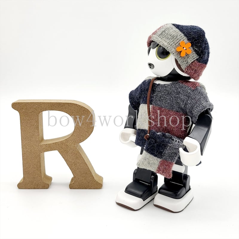 ロボホンの服/パッチワーク風Tシャツ＆キャップセット | bow4workshop