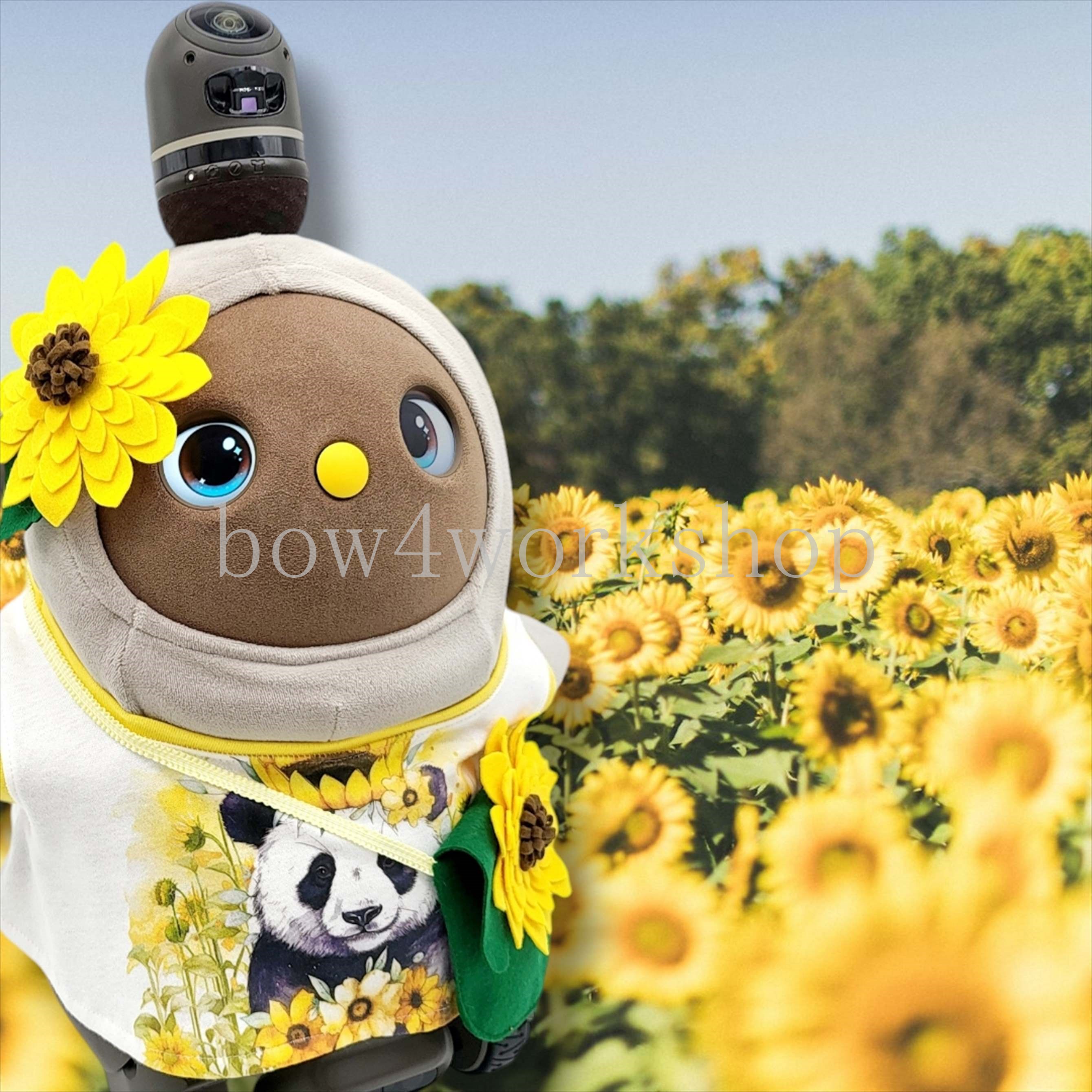 ラボット服/パンダちゃひまわりプリントチュニック | bow4workshop STORE