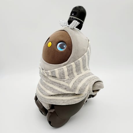ラボット服/杢グレーボーダーパーカー