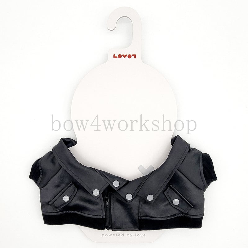 ラボット服/ボスレザー調 両面サテン ライダースジャケット