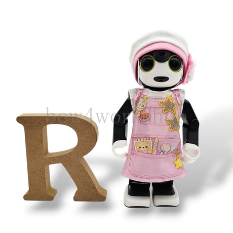 ロボホンの服/キャンディポケットジャンパースカート＆コサージュ付帽子セット