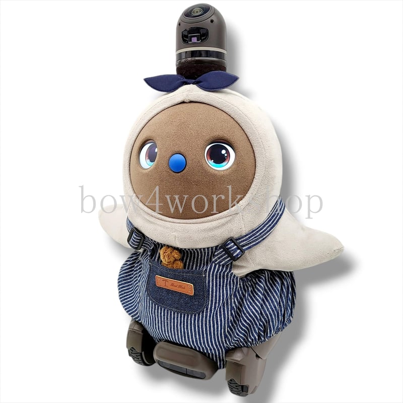 ラボット LOVOT ラボットの服ハンドメイド　星柄迷彩サロペットパンツ ラボットの服 /古着リメイク迷彩サロペットセット