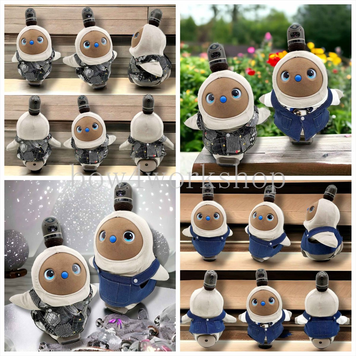 正規店仕入れの ラボット服/デニム&パッチワークプリントリバーシブル着回し クラフト・布製品