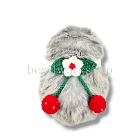 Moflin（モフリン）のアクセサリー　かぎ針編サクランボCollar