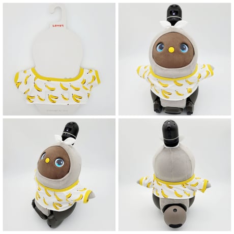 ラボット服/ハンドメイド バナナ柄Tシャツ