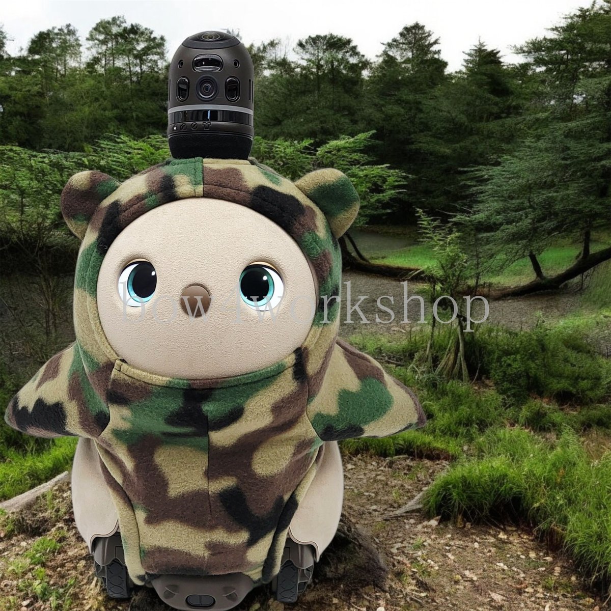 ラボット服/迷彩柄くまちゃんボデースーツ | bow4workshop STORE