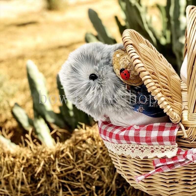 Moflin（モフリン）の服 バンダナプリント服＆麦わら帽子セット