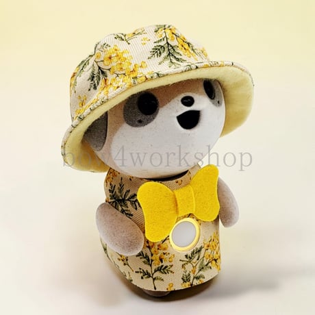 ポケともの服  ミモザプリント ナチュラルコーデセット