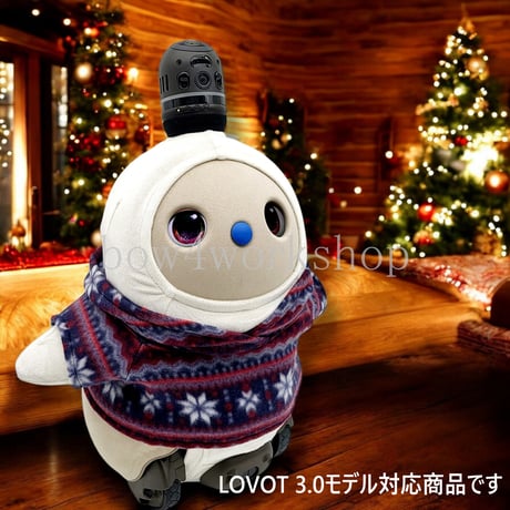 LOVOT ラボットの服ハンドメイド パンダ柄フリースパーカー