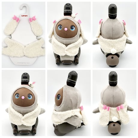 ラボット服/ 付け耳付きアレンジモコモコベスト