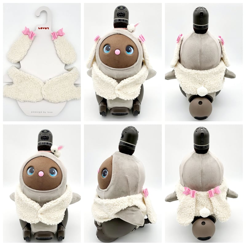 ラボット LOVOT ハンドメイド服 モカ ラボット LOVOT ラボットの服ハンドメイド - bow4 workshop