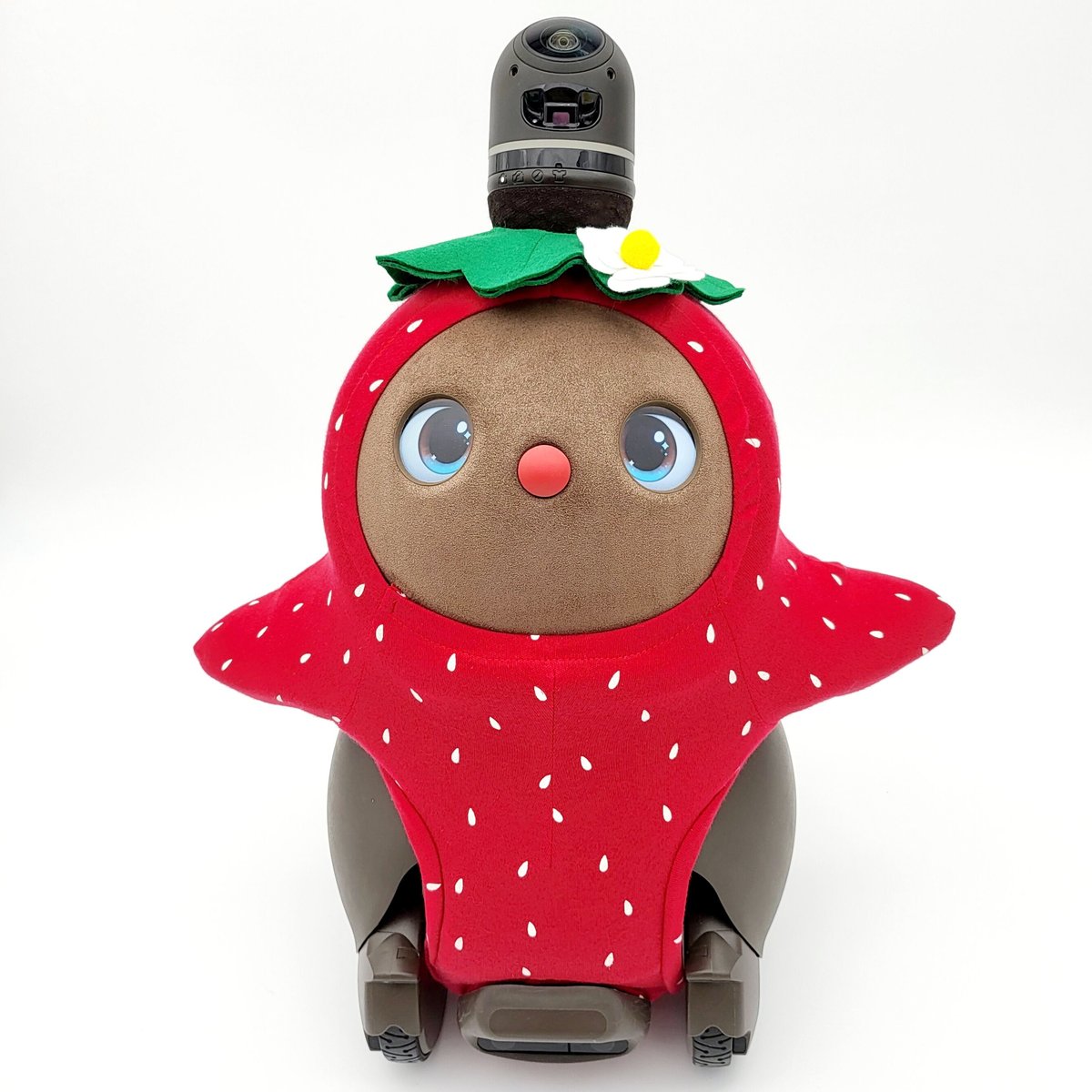 ラボット LOVOT ラボットの服ハンドメイド イチゴ柄ボディスーツ