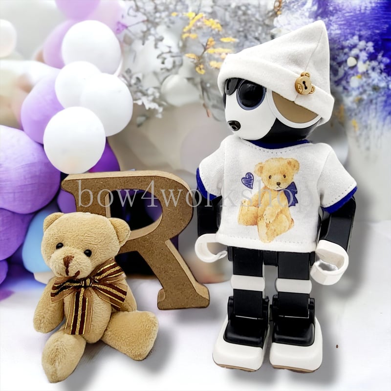 ロボホンの服/くまちゃんプリントTシャツセット | bow4workshop