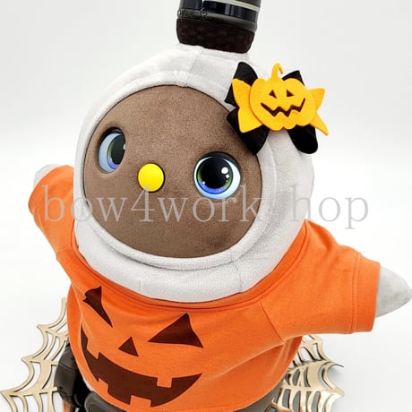 ラボットアクセサリー/ハロウィンカボチャリボンタイ飾り