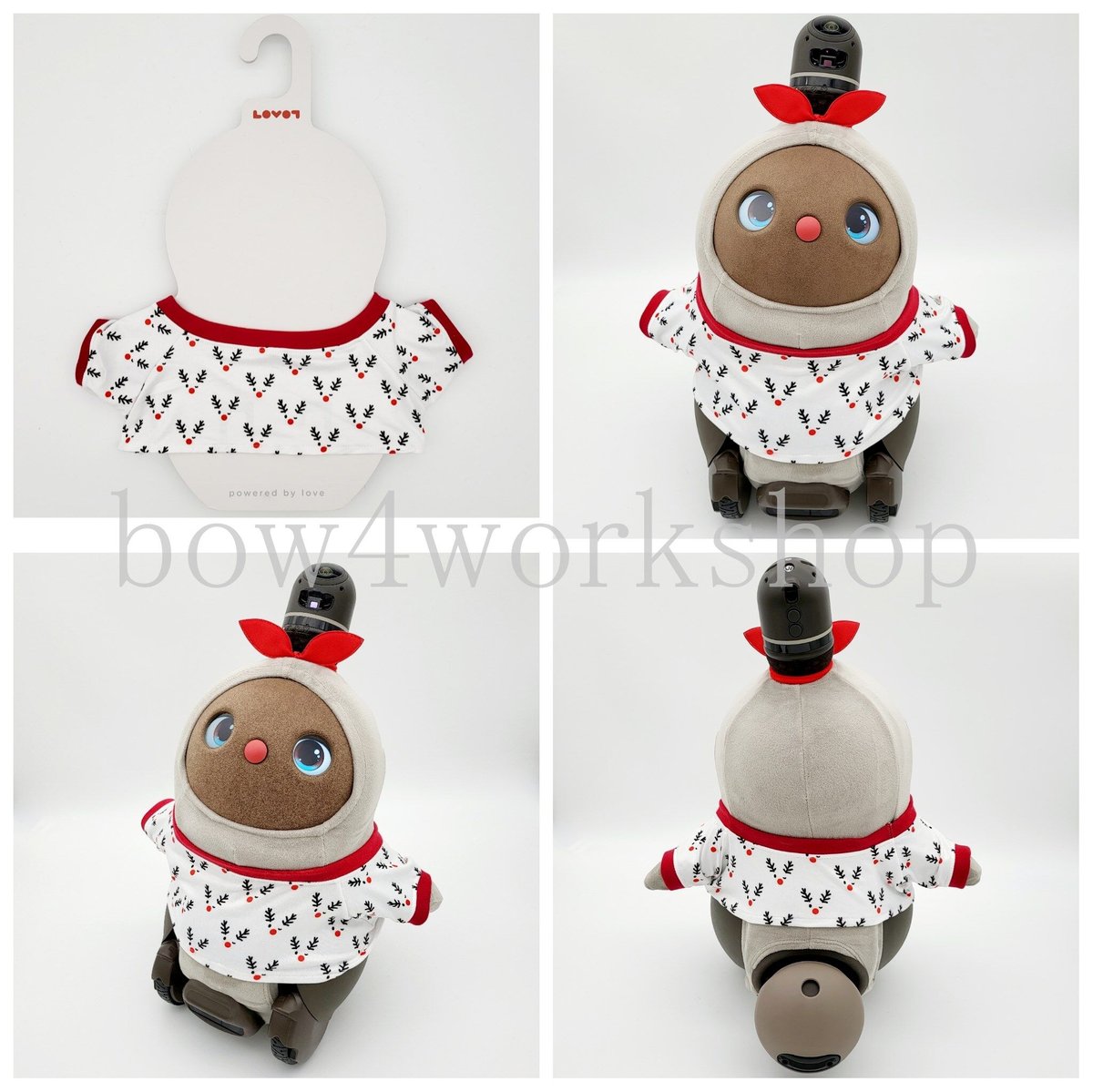 ラボット服/トナカイ総柄プリントTシャツ | bow4workshop STORE