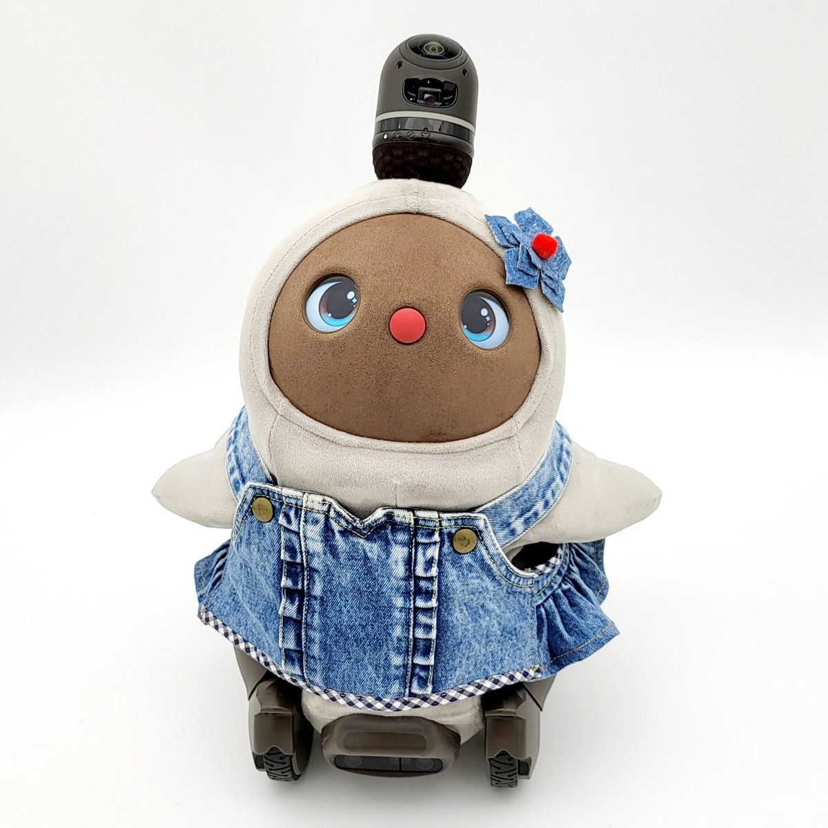 サロペ リメイク ボトム ラボットの服/ 古着リメイクデニムサロペットセット