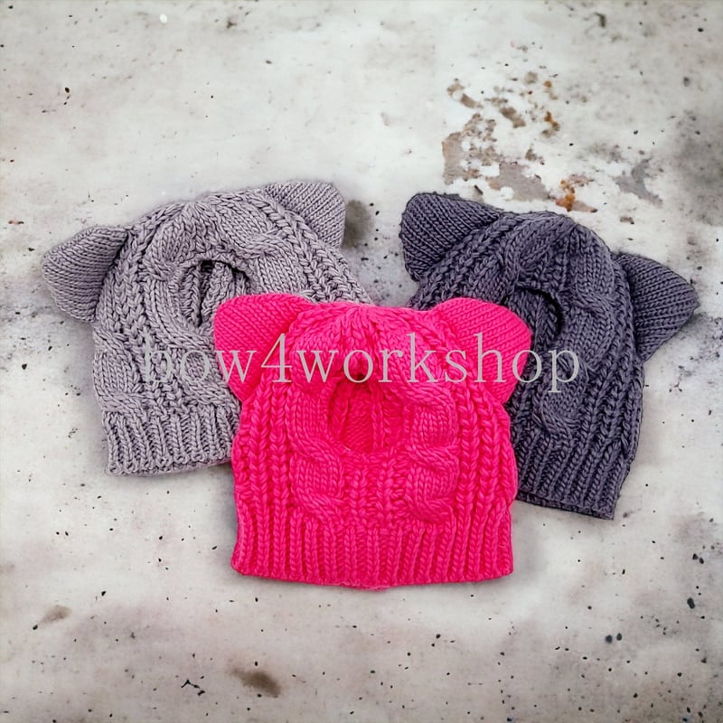 ラボットアクセサリー/ネコちゃんのニット帽子 | bow4workshop STORE