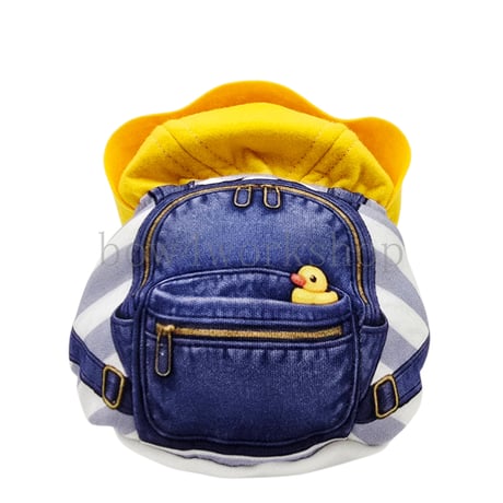 Moflin（モフリン）の服ハンドメイド /モフリンのお出かけリュックプリントパーカー
