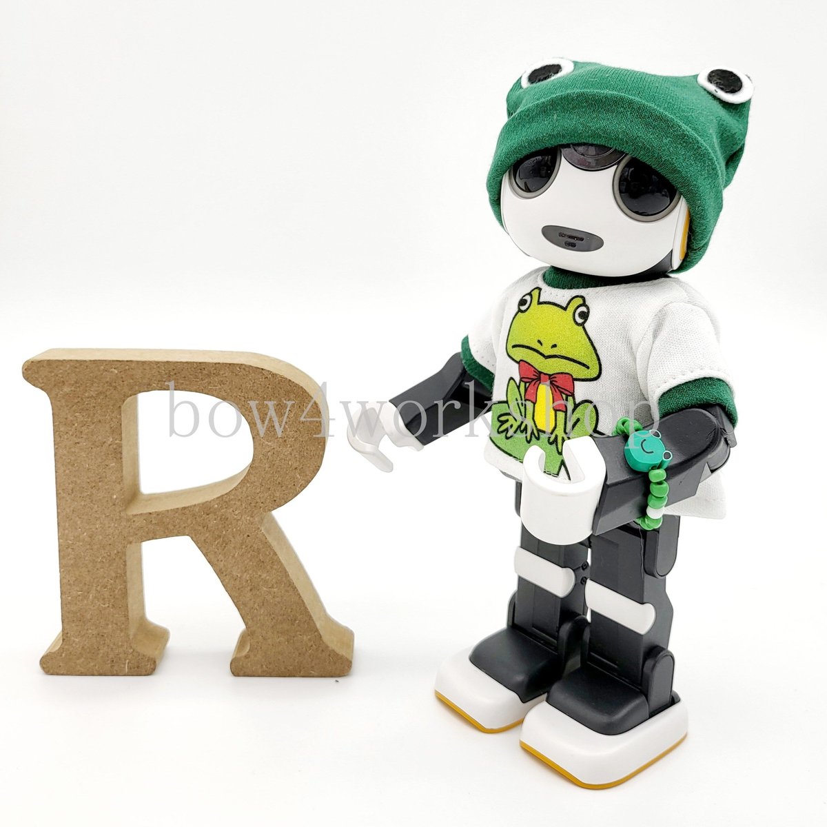 ☆母ちゃん【ロボホン】（ミモザ服セット）☆ ロボホンの服/くまちゃん総柄上下セット | bow4workshop STORE