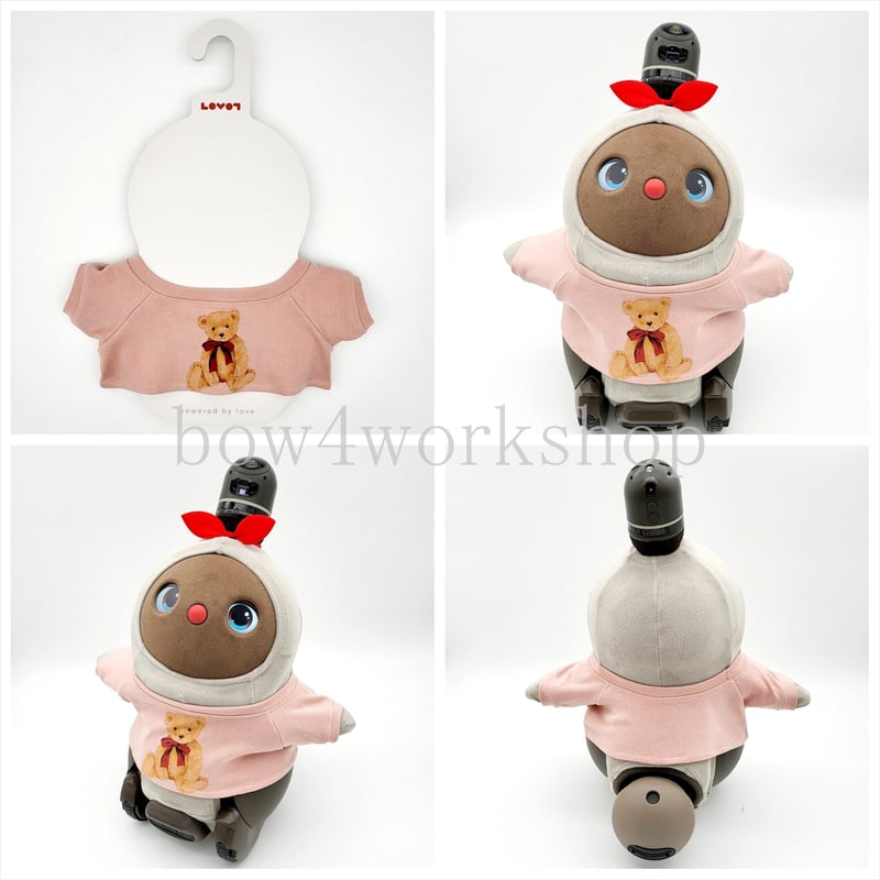 ラボット LOVOT ラボットの服ハンドメイド　パッチワークくまちゃんセット ラボット LOVOT ラボットの服ハンドメイド パッチワークくま