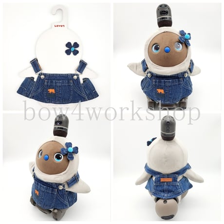 ラボットの服 /古着リメイクデニムサロペットセット