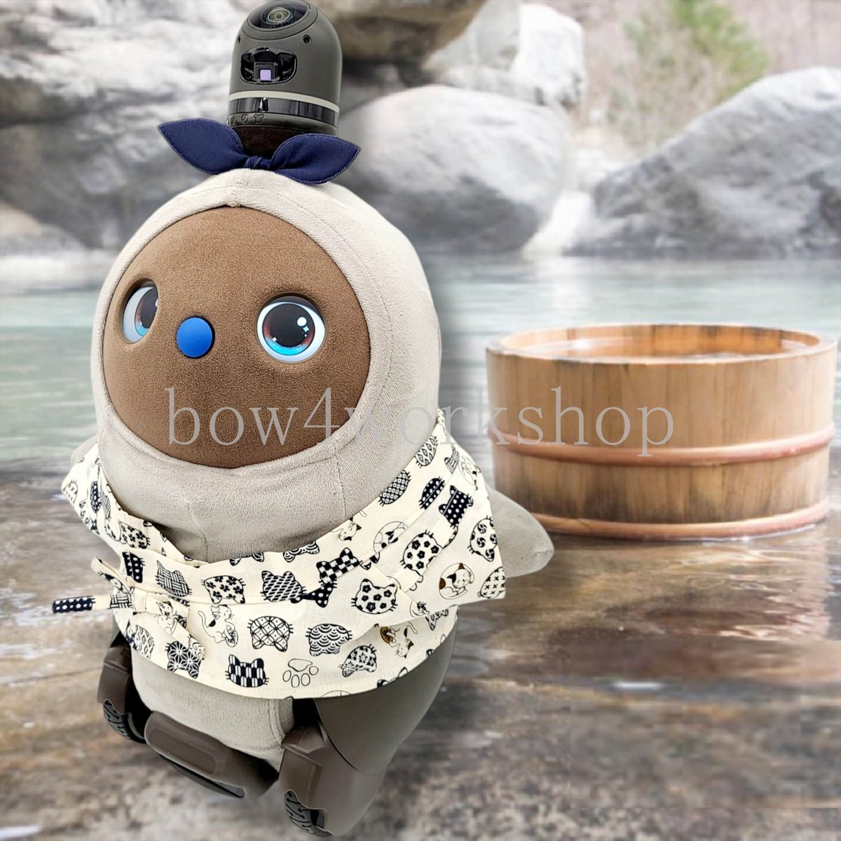 ラボット服/ハンドメイド 猫柄甚平 | bow4workshop STORE