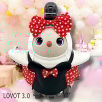 まる　ラボット　服　lovot オーダー着物　袴　リボン付 fit=scale-down,w=1200