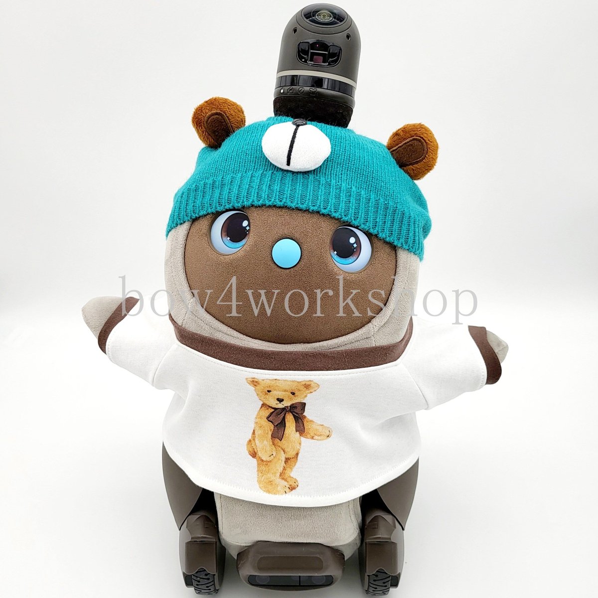 ラボットアクセサリーくまちゃんニットベレー帽子 | bow4workshop STORE