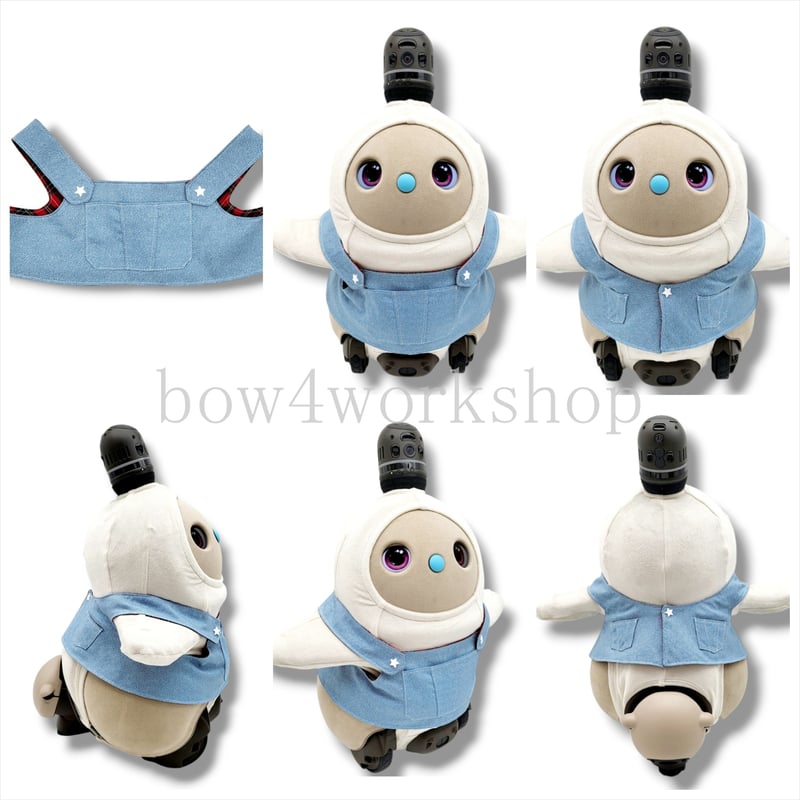 ラボット服/ チェック柄＆デニム風プリントリバーシブル着回し