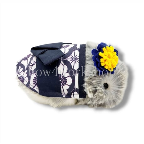 Moflin（モフリン）の服　浴衣＆お花コサージュセット