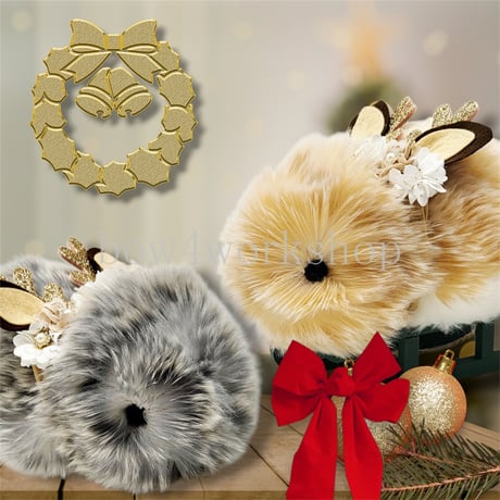 モフリンお座布団・タティングレースアクセサリーセット CATEGORY Moflin（モフリン）の服＆アクセサリー | bow4workshop S