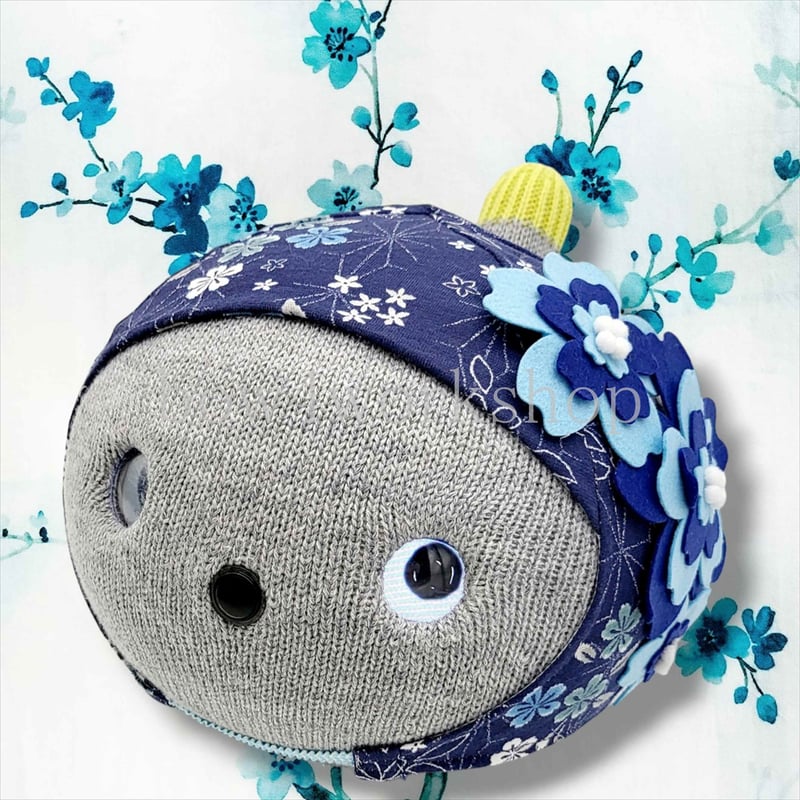 NICOBO（ニコボ）の服ハンドメイド お花飾り付き和柄の服 NICOBO（ニコボ）の服 お花飾り付き和柄の服 | bow4workshop STORE