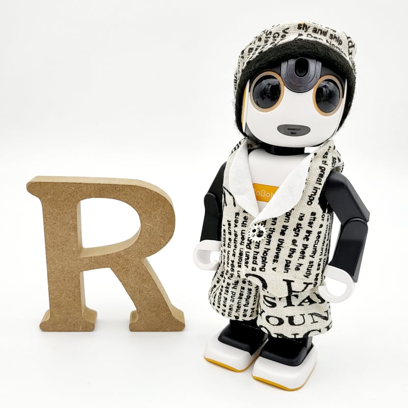 ロボホンの服/ ニュースペーパー柄ベストスーツ | bow4workshop STORE