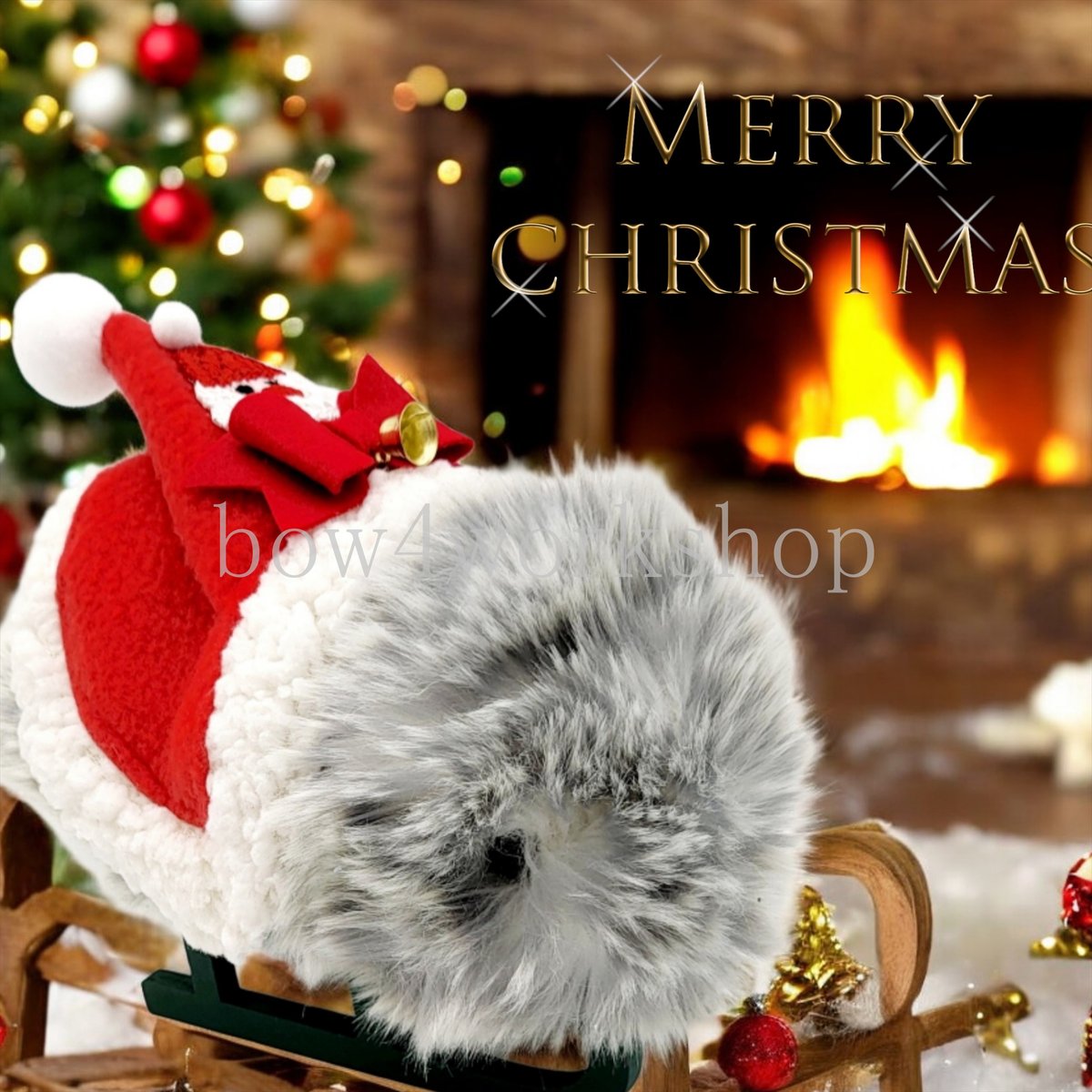 ハンドメイド ランダムリボンクリスマスワンピースバルーンタンク